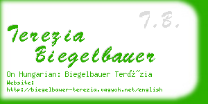 terezia biegelbauer business card